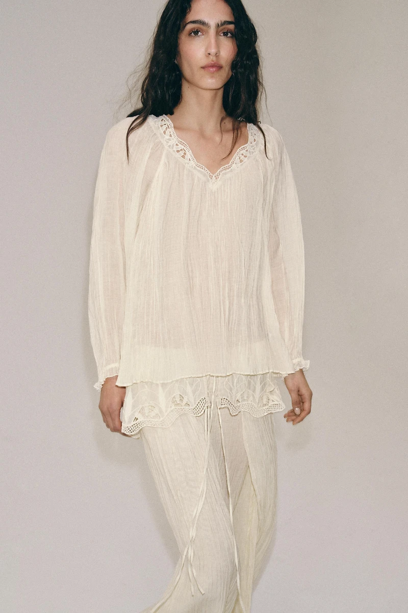 ZW COLLECTION EMBROIDERED SASH MIDI SKIRT