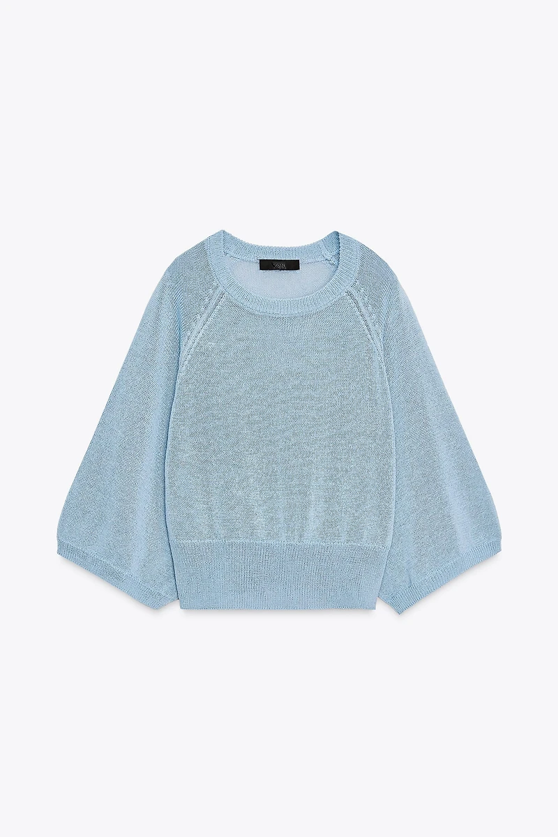 PULL EN MAILLE MANCHE AMPLE