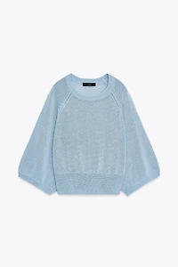 PULL EN MAILLE MANCHE AMPLE