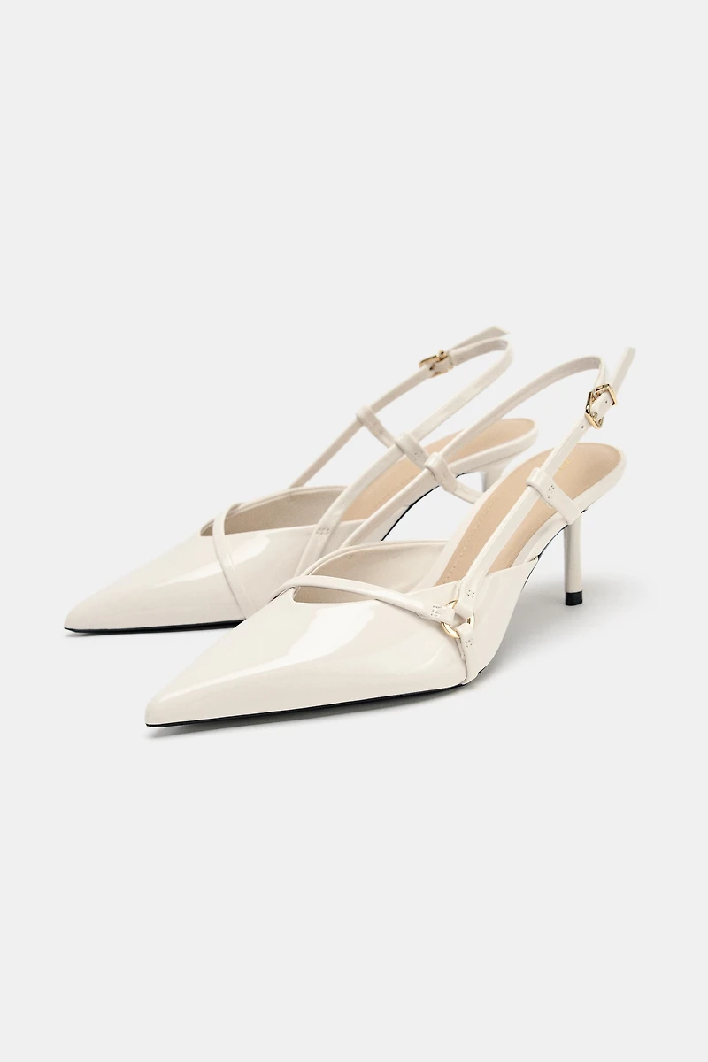STRAPPY BUCKLE HEELS