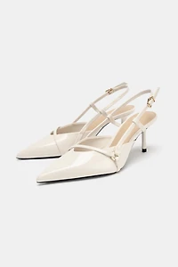 STRAPPY BUCKLE HEELS