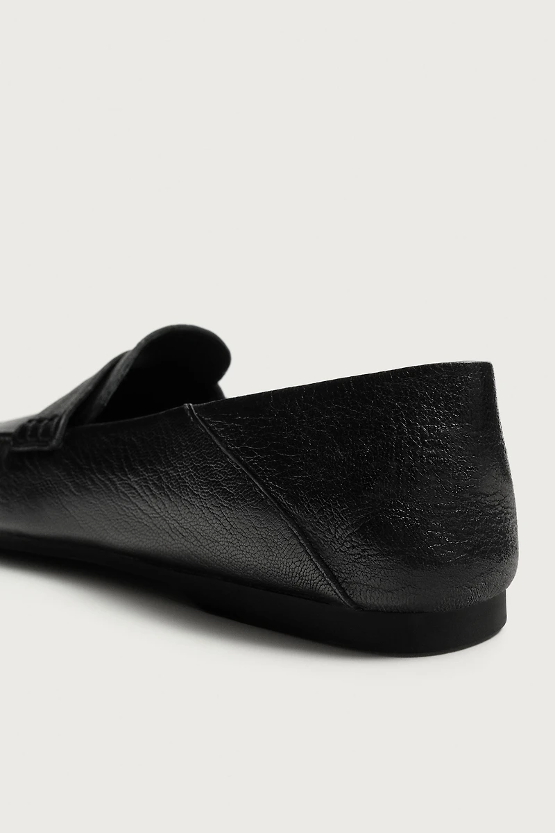 LEATHER PENNY LOAFERS