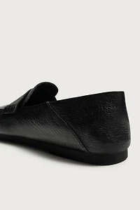 LEATHER PENNY LOAFERS