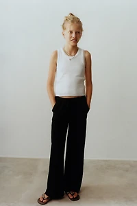 WIDE LEG PAJAMA PANTS