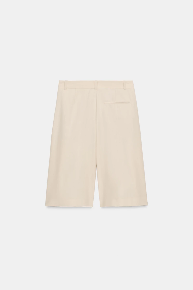 BERMUDA PLISSÉE AVEC LAINE ZW COLLECTION LIMITED EDITION