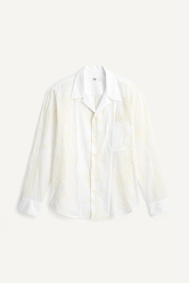 RELAXED FIT EMBROIDERED SHIRT