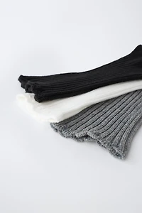 THREE-PACK OF TERRY CREW SOCKS
