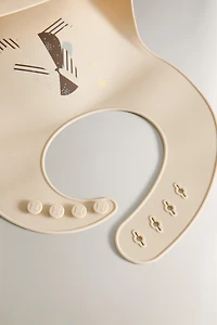 KIDS' SILICONE RABBIT BIB