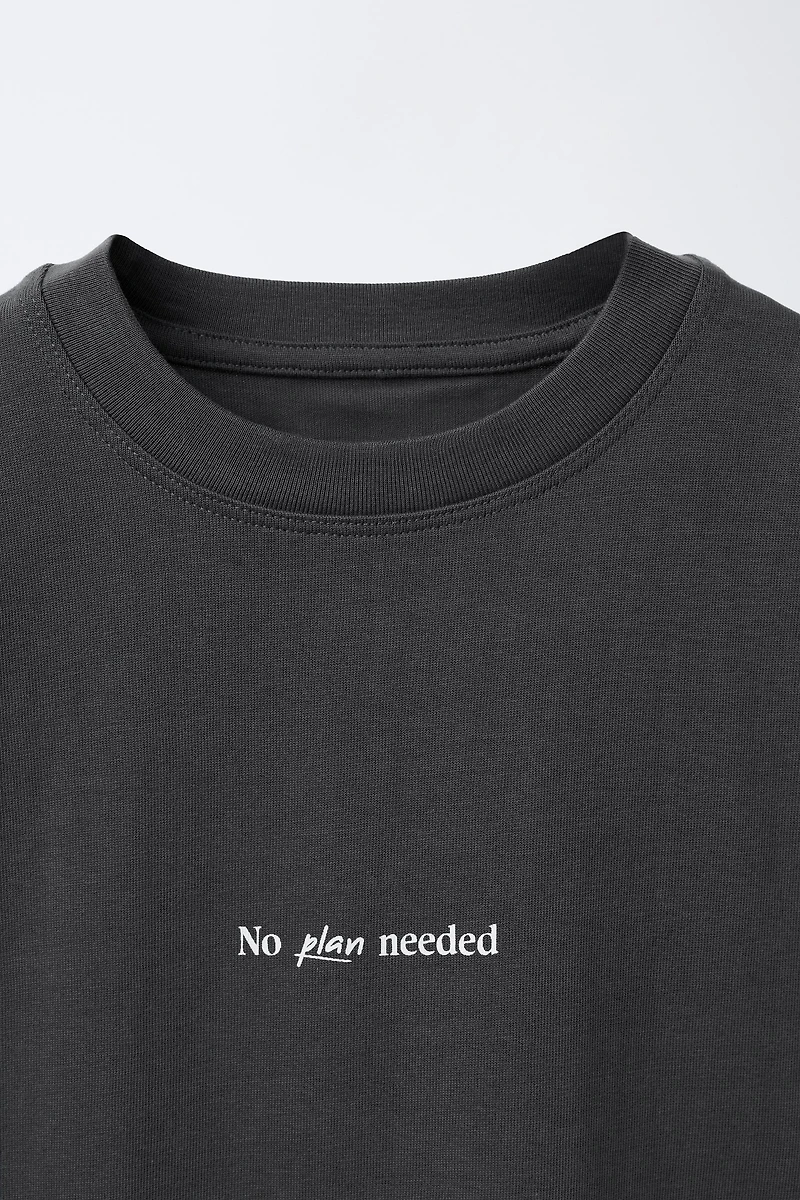 TEXT PRINT T-SHIRT