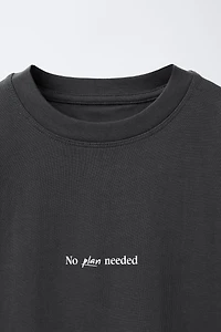 TEXT PRINT T-SHIRT