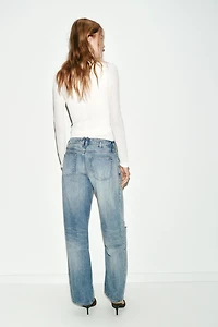JEANS Z1975 DROITS TAILLE BASSE DÉCHIRÉS