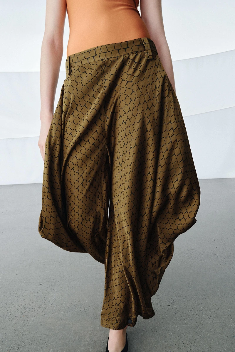 PANTALON IMPRIMÉ DRAPÉ ZW COLLECTION