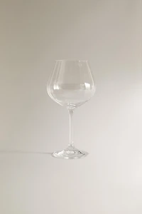 VERRE À VIN EFFET ONDULÉ BOHEMIA CRYSTAL