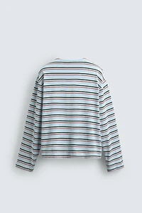 STRIPED JACQUARD T-SHIRT