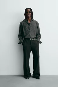 FLOWY FLORAL JACQUARD SHIRT