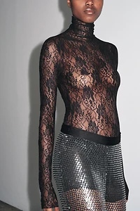 LONG SLEEVE LACE BODYSUIT