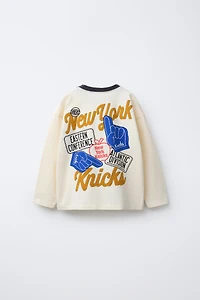 KNICKS NBA RAISED T-SHIRT