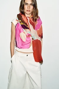 MODAL SILK PRINT SCARF