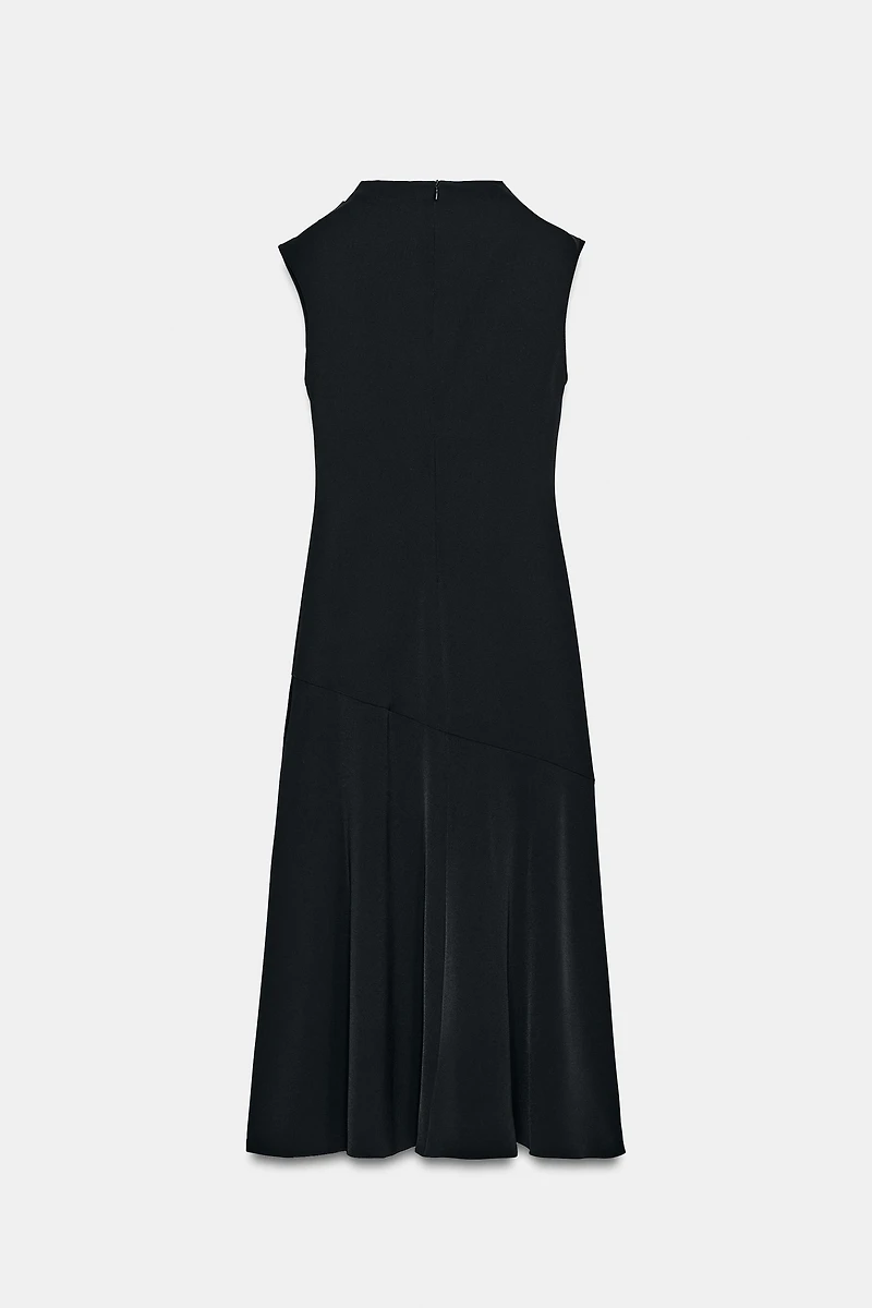 ASYMMETRIC MIDI DRESS
