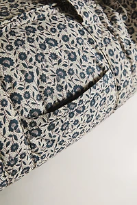 FLORAL COTTON DIAPER BAG