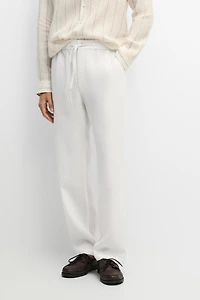 Pantalon jogging 100 % lin