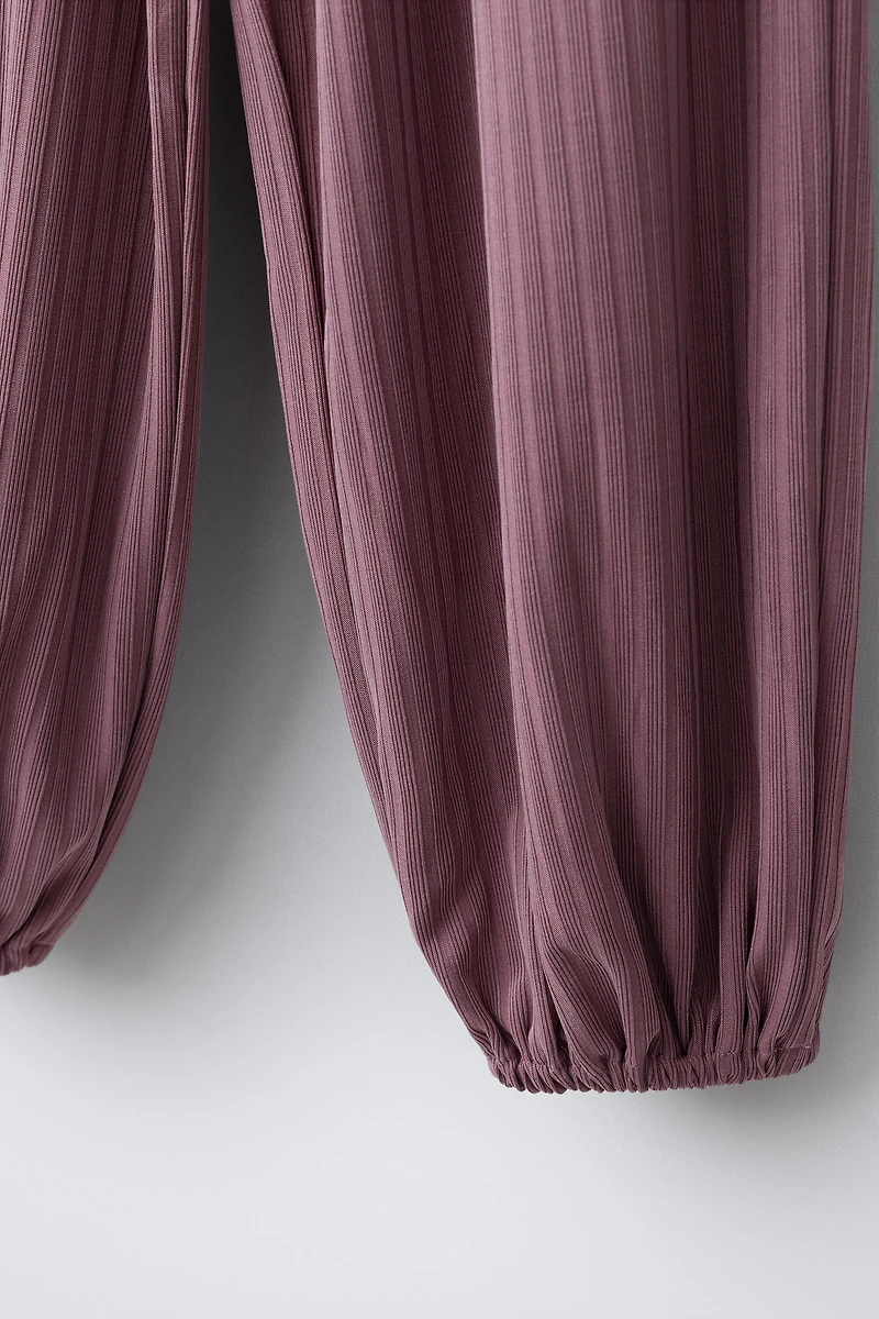 PANTALON BOUFFANT CANNELÉ BALLET