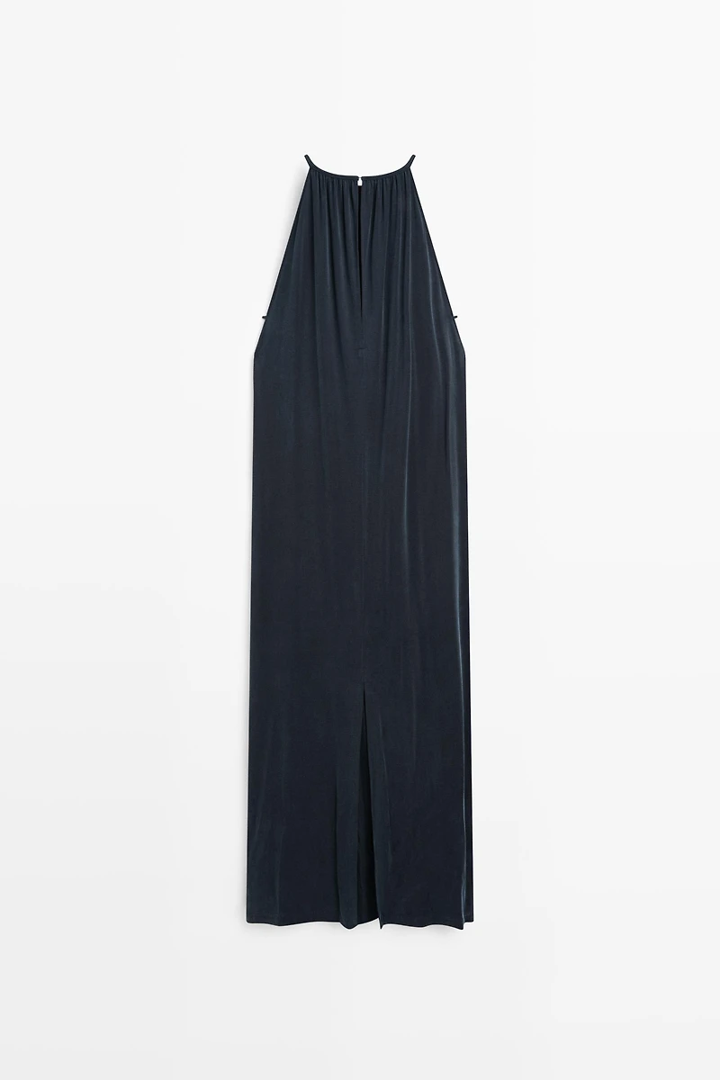Flowing midi dress with pleats - STUDIO
