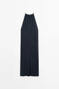 Flowing midi dress with pleats - STUDIO