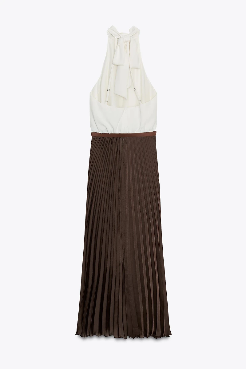 ROBE MIDI COMBINÉE PLISSÉE