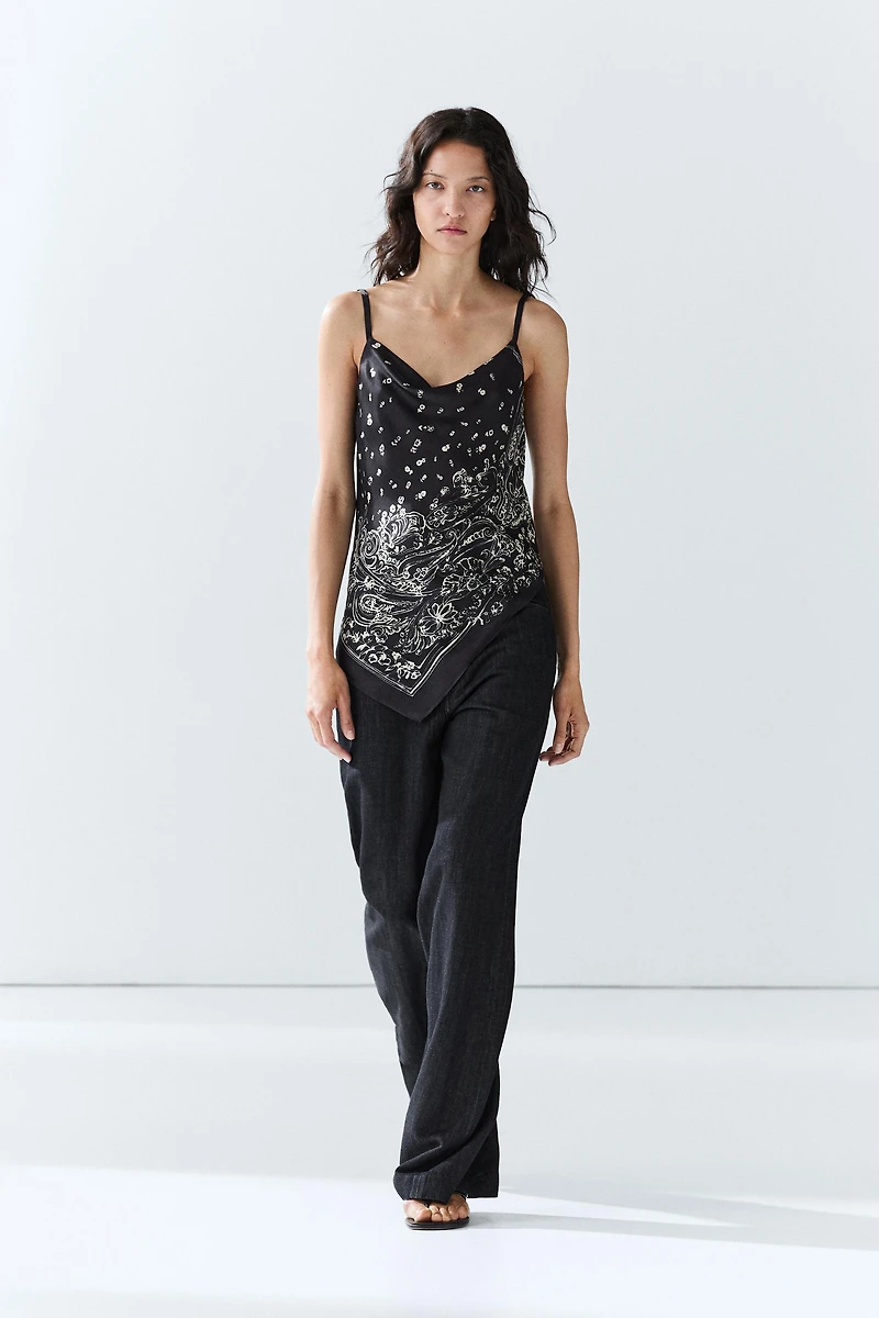 Flowing paisley top
