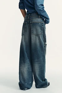 TRF MID-RISE FOLD-OVER WAISTBAND JEANS