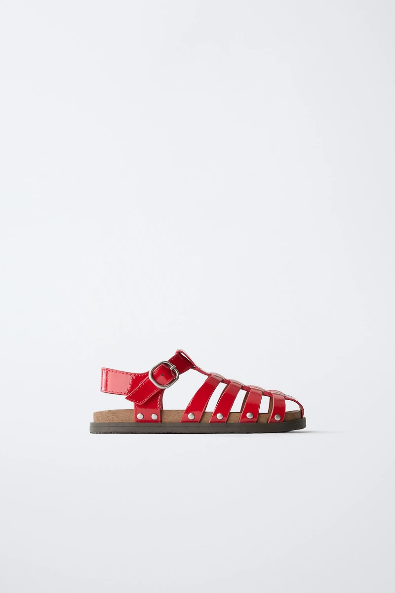 STUDDED FISHERMAN SANDALS