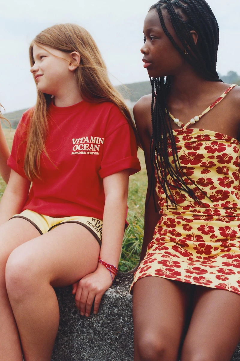 HIBISCUS PRINT SKORT