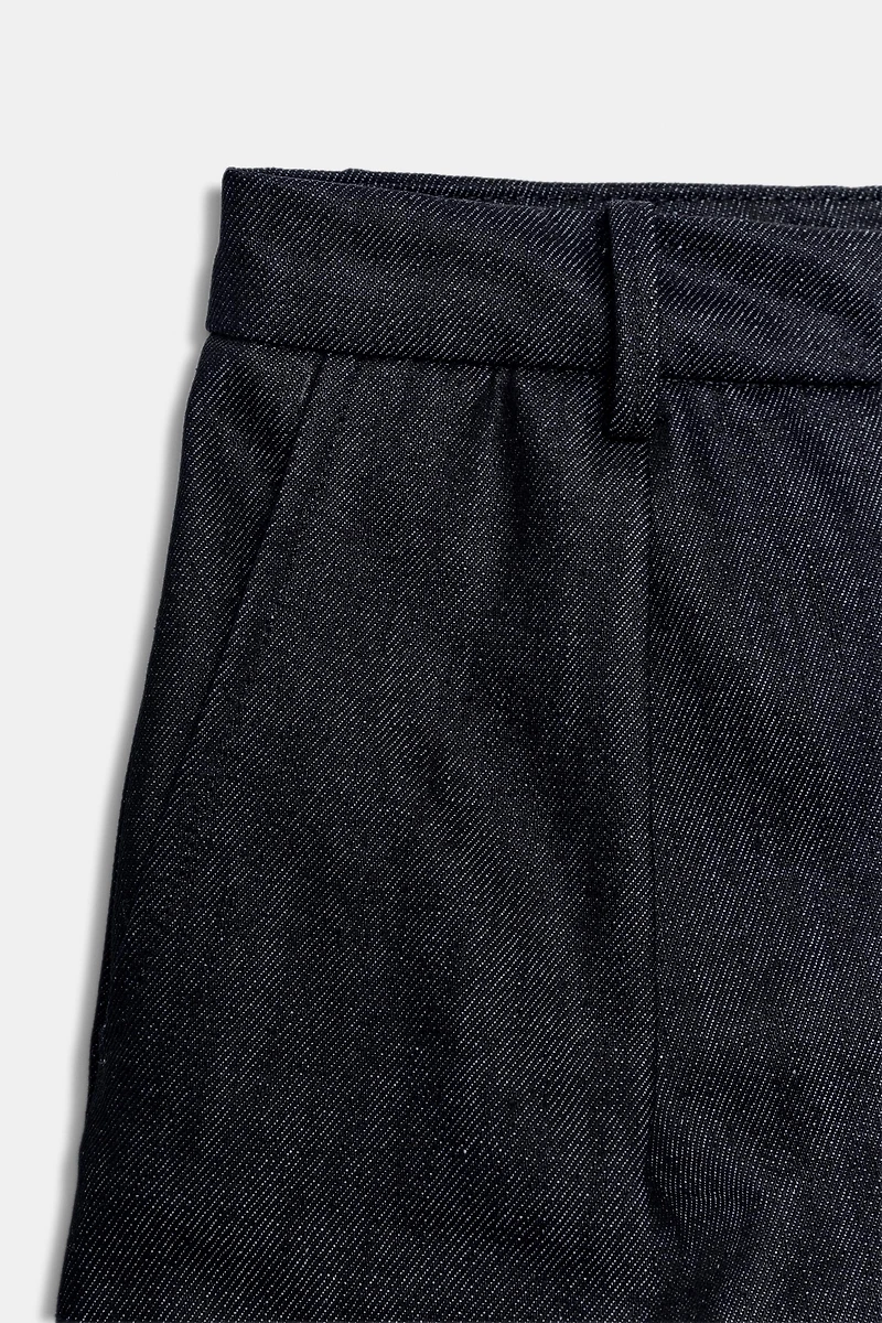 SHORT EN JEAN À PINCES ZW COLLECTION