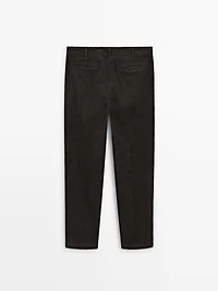 Pantalon slim en velours côtelé