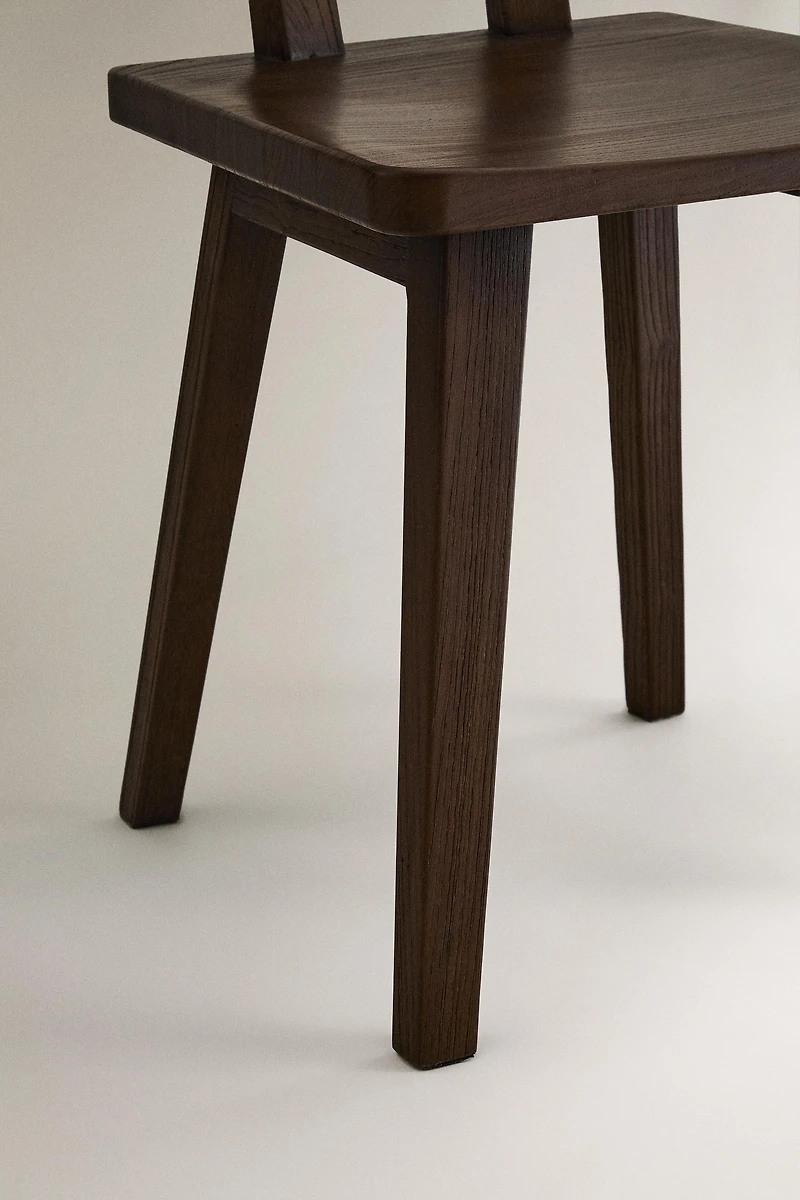 WOODEN CHAIR WITH BACKREST