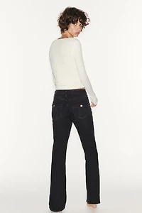 TRF LOW-RISE BOOTCUT JEANS