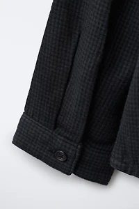 EMBROIDERED POCKET PLAID SHIRT