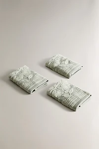 LOT DE SERVIETTES INVITÉES JACQUARD VELOURS (LOT 3)