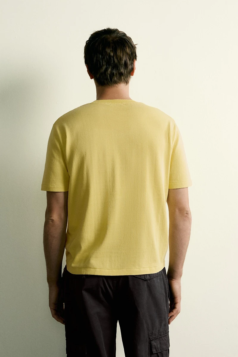 T-SHIRT EN MAILLE COUPE REGULAR