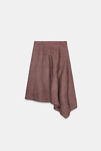 JUPE PARÉO ASYMÉTRIQUE EFFET DÉLAVÉ