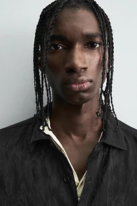 CHEMISE FLUIDE JACQUARD