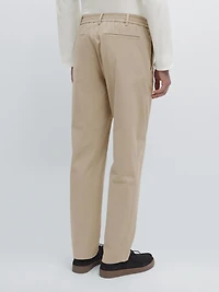 Cotton blend jogger fit trousers