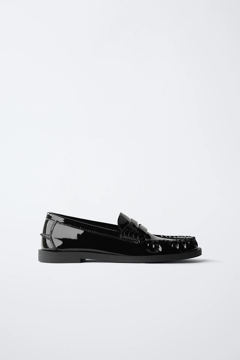 PATENT LEATHER LOAFERS