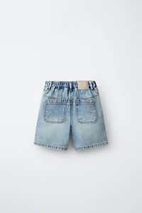 RIPPED DENIM SHORTS