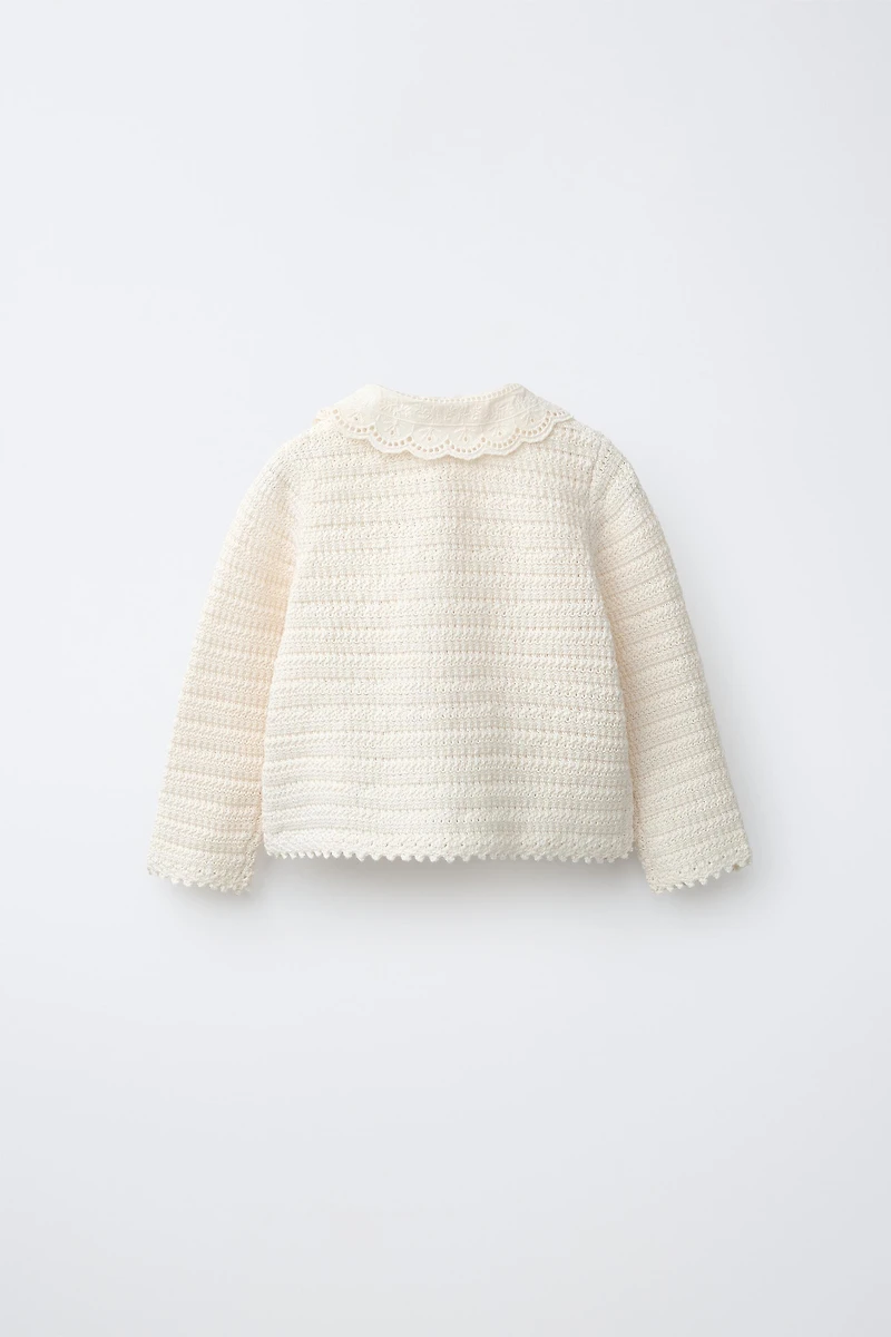 TEXTURED KNIT CARDIGAN