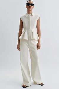 JEAN ZW COLLECTION LARGE RAYURES TAILLE HAUTE