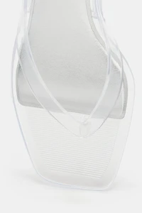 VINYL STRAP SANDALS