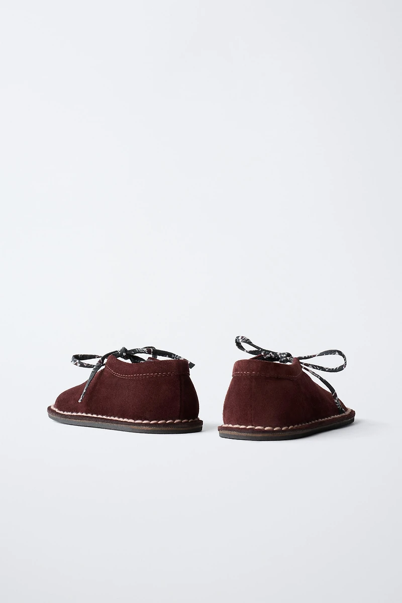 ZARA TIMELESS - LEATHER BALLET FLATS