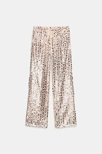 PANTALON FLUIDE À PAILLETTES